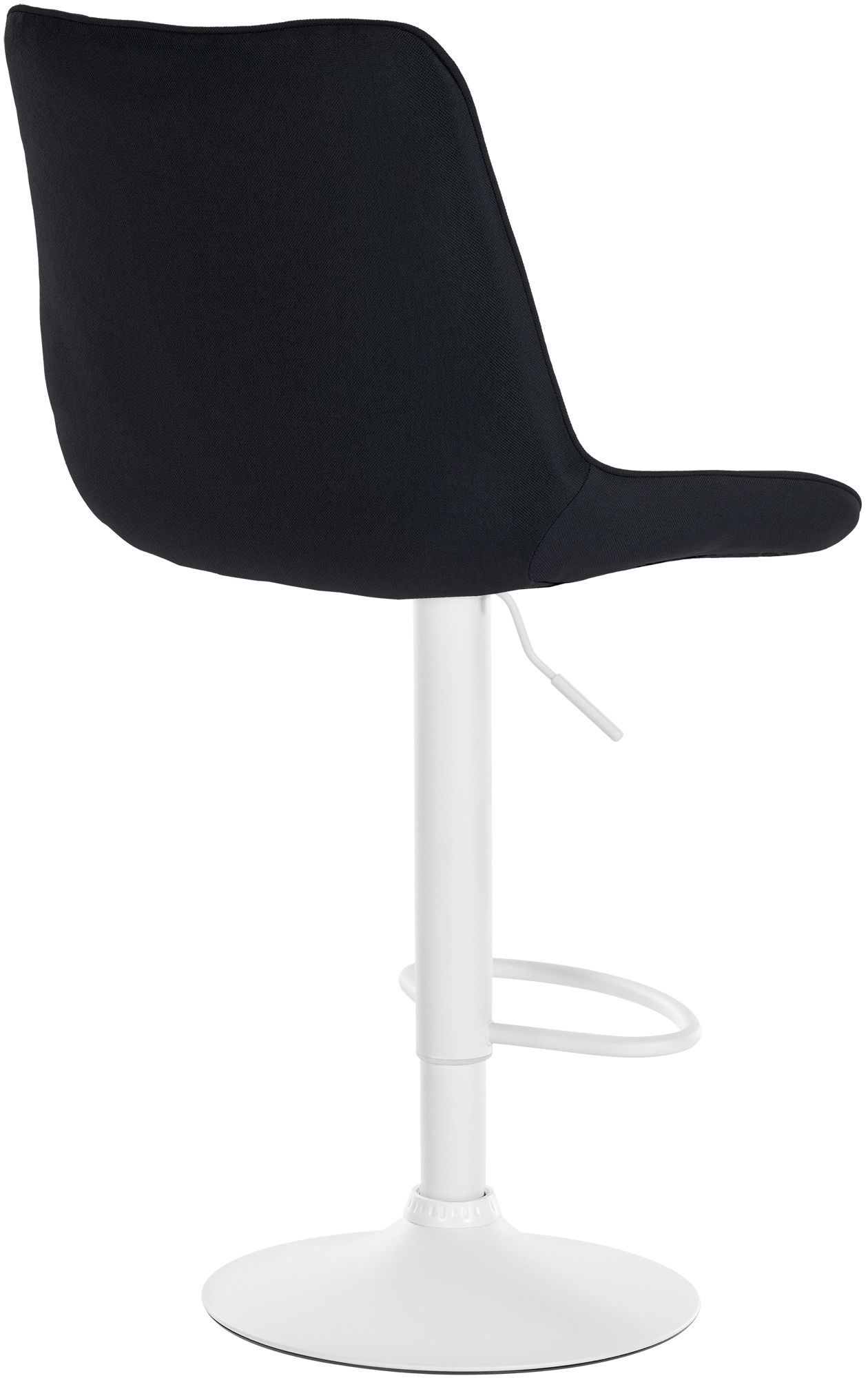 Tabouret de bar Toni en Tissu Pied trompette en Métal