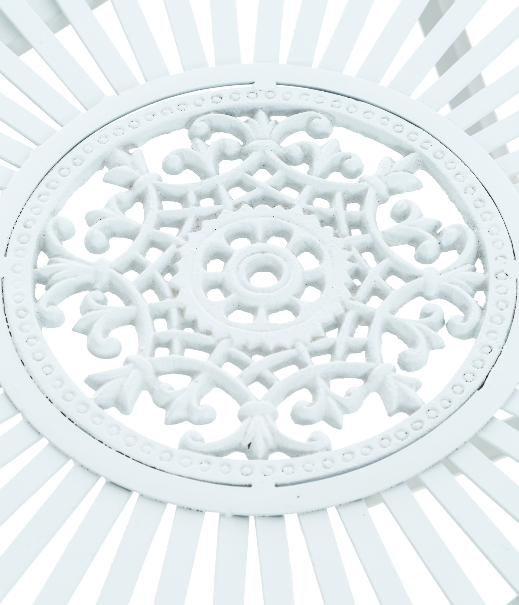 Table d'extérieur Tegal en Fer avec pieds croisés