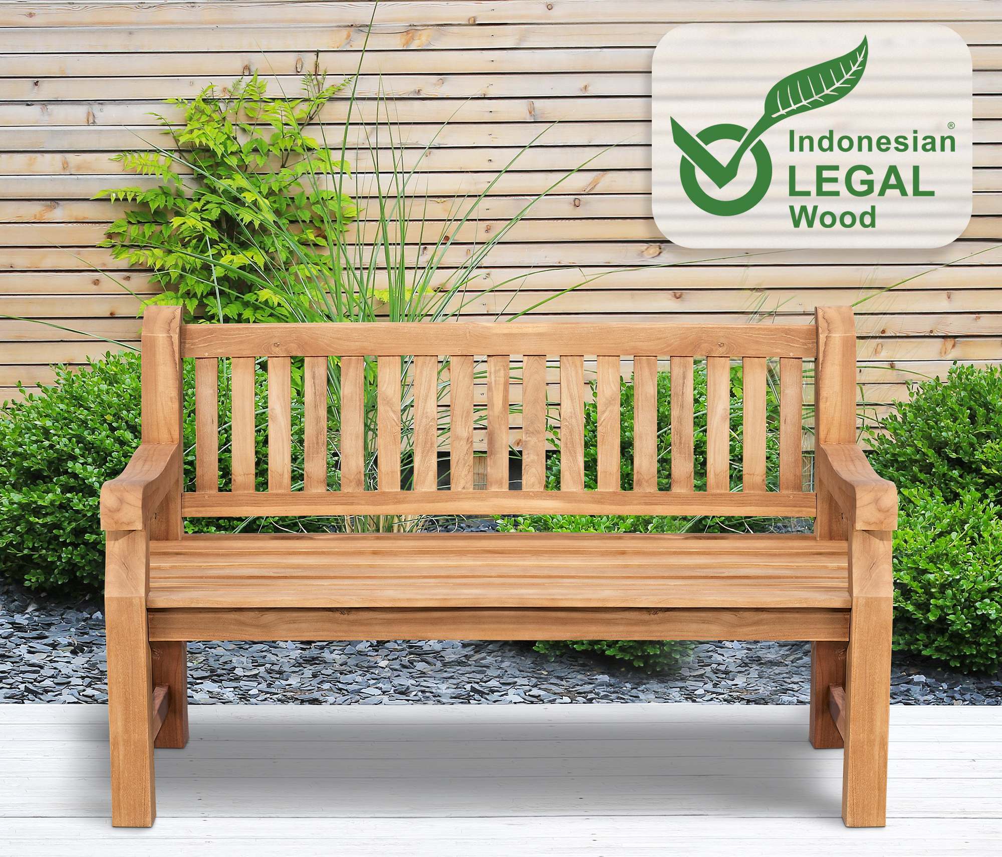 Banc en teck Jackson V2