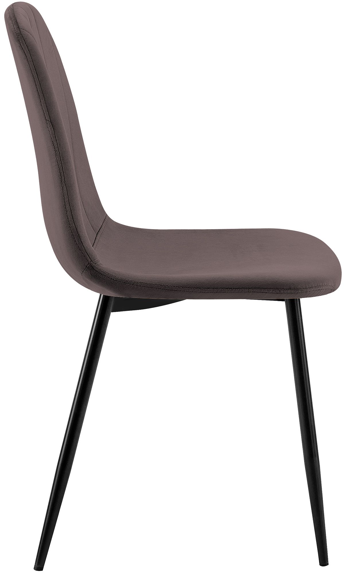 Lot de 4 chaises de salle a manger Baxter en velours