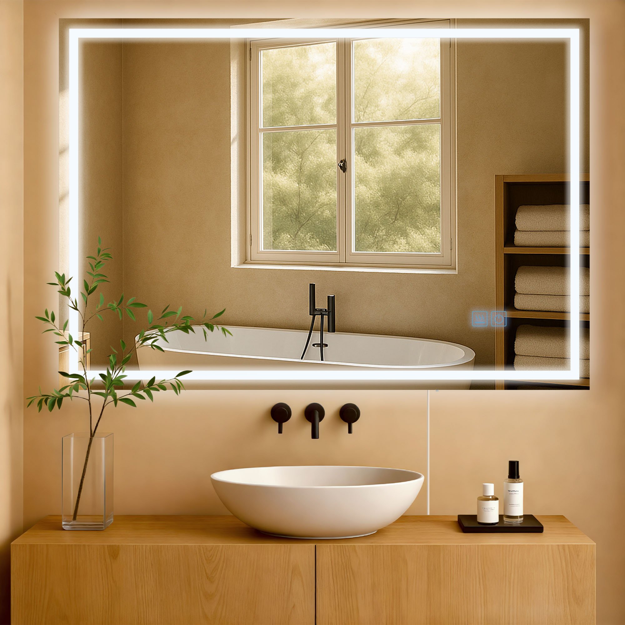 Miroir de salle de bain Jaffrey