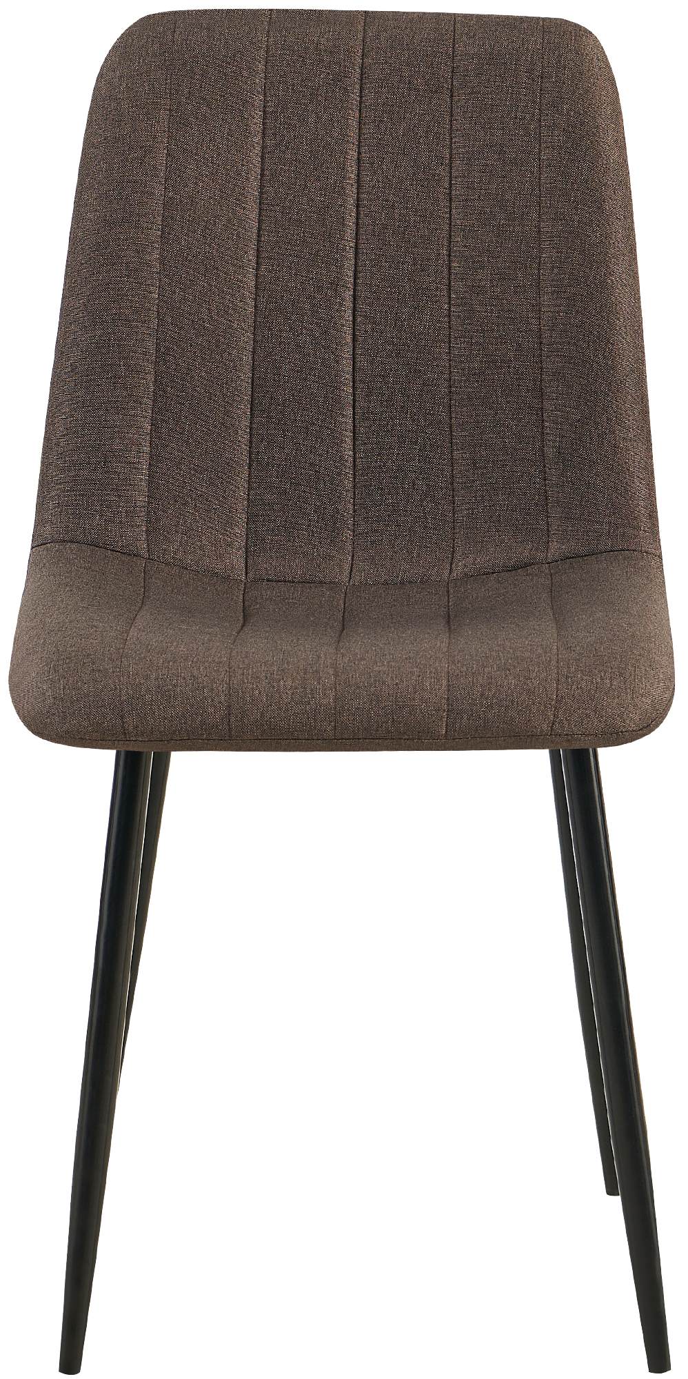 Lot de 4 Chaises de salle à manger Dijon avec Piètement en métal noir