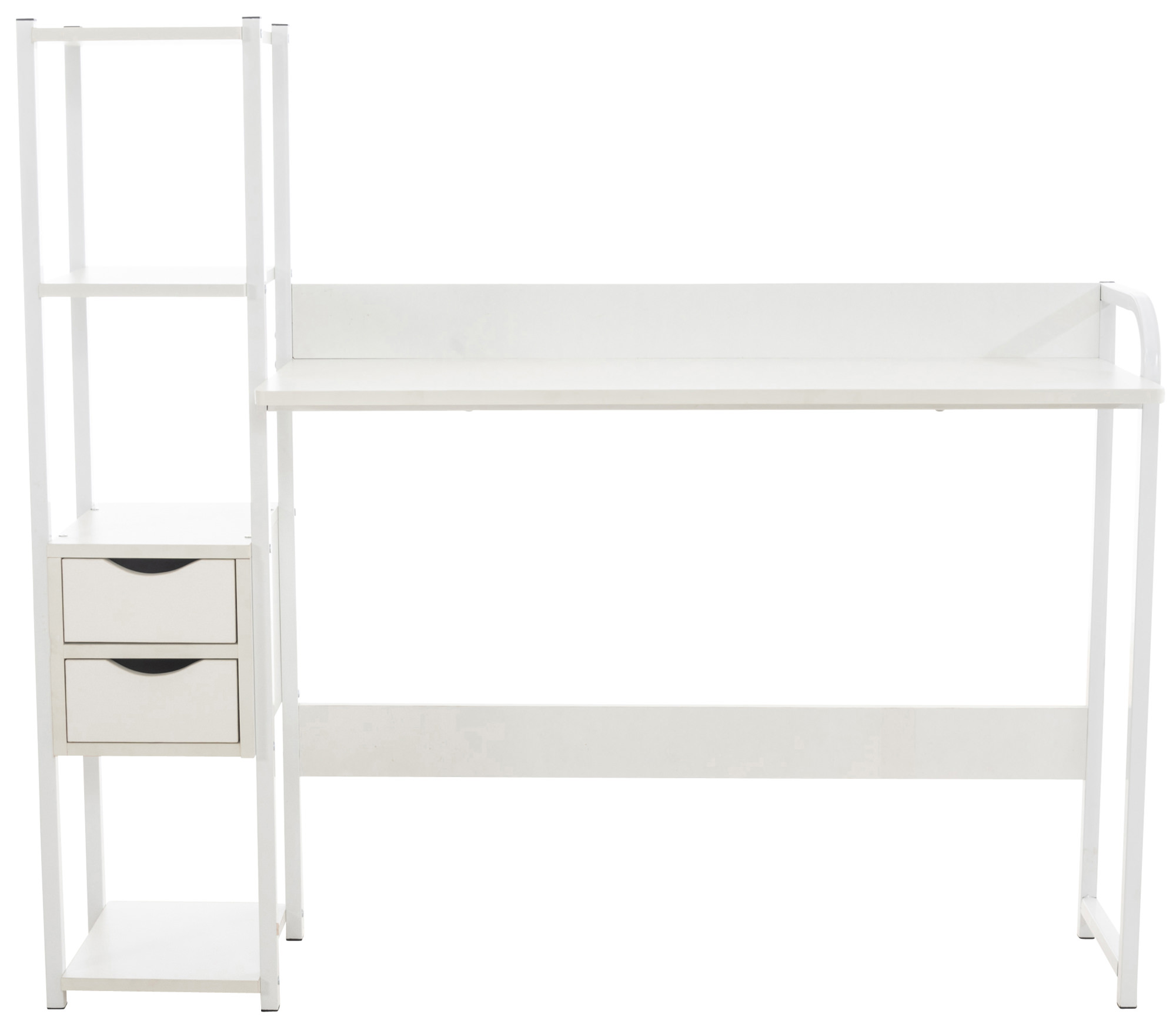 Bureau Widnes avec Plateau en MDF Cadre en Tubes d'acier et Colonne de rangement