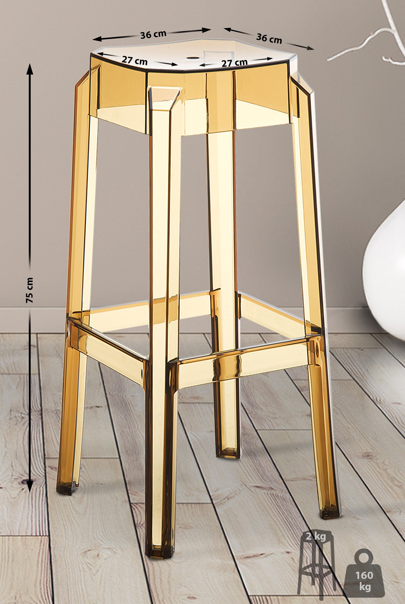 Lot de 2 tabourets de bar Fox