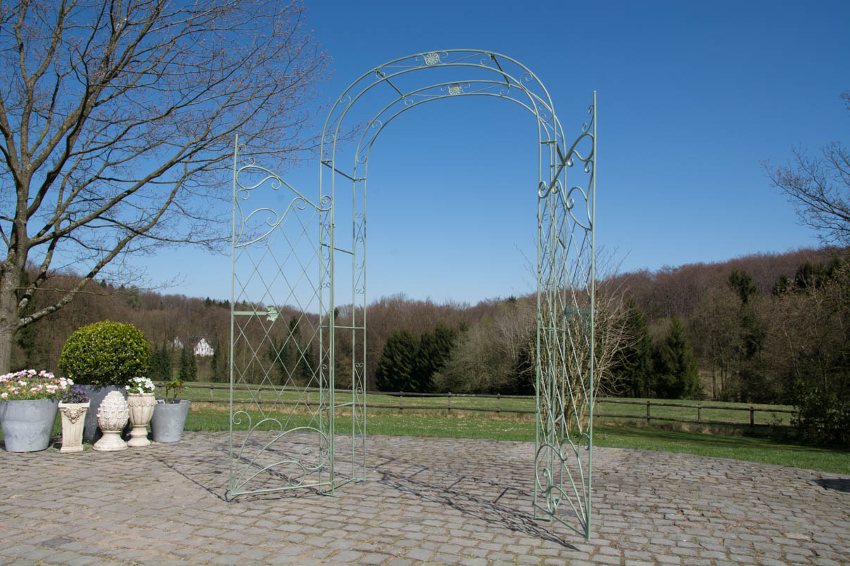 Arche à rosiers en fer Melissa avec porte