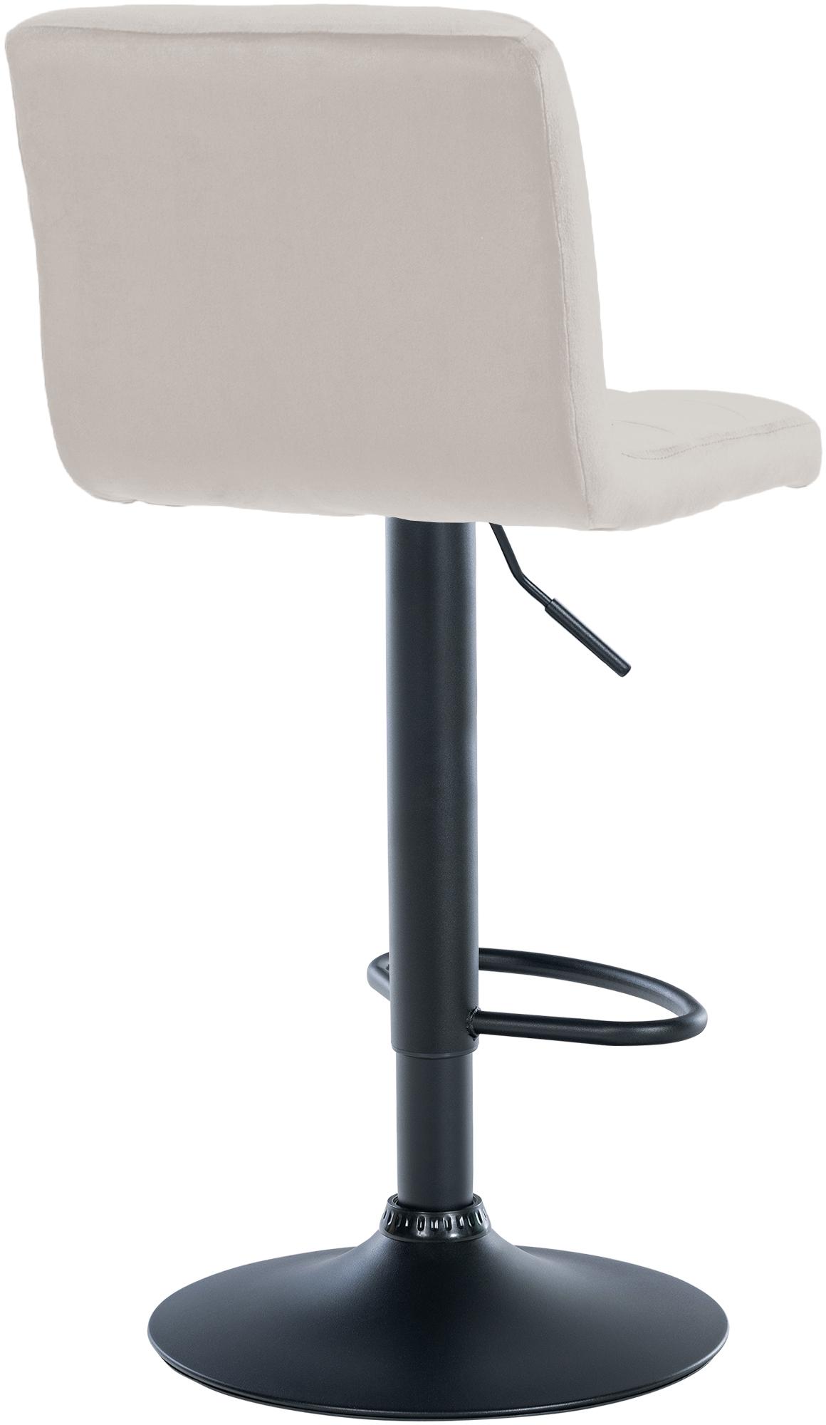 Lot de 2 tabourets de bar Peru velours