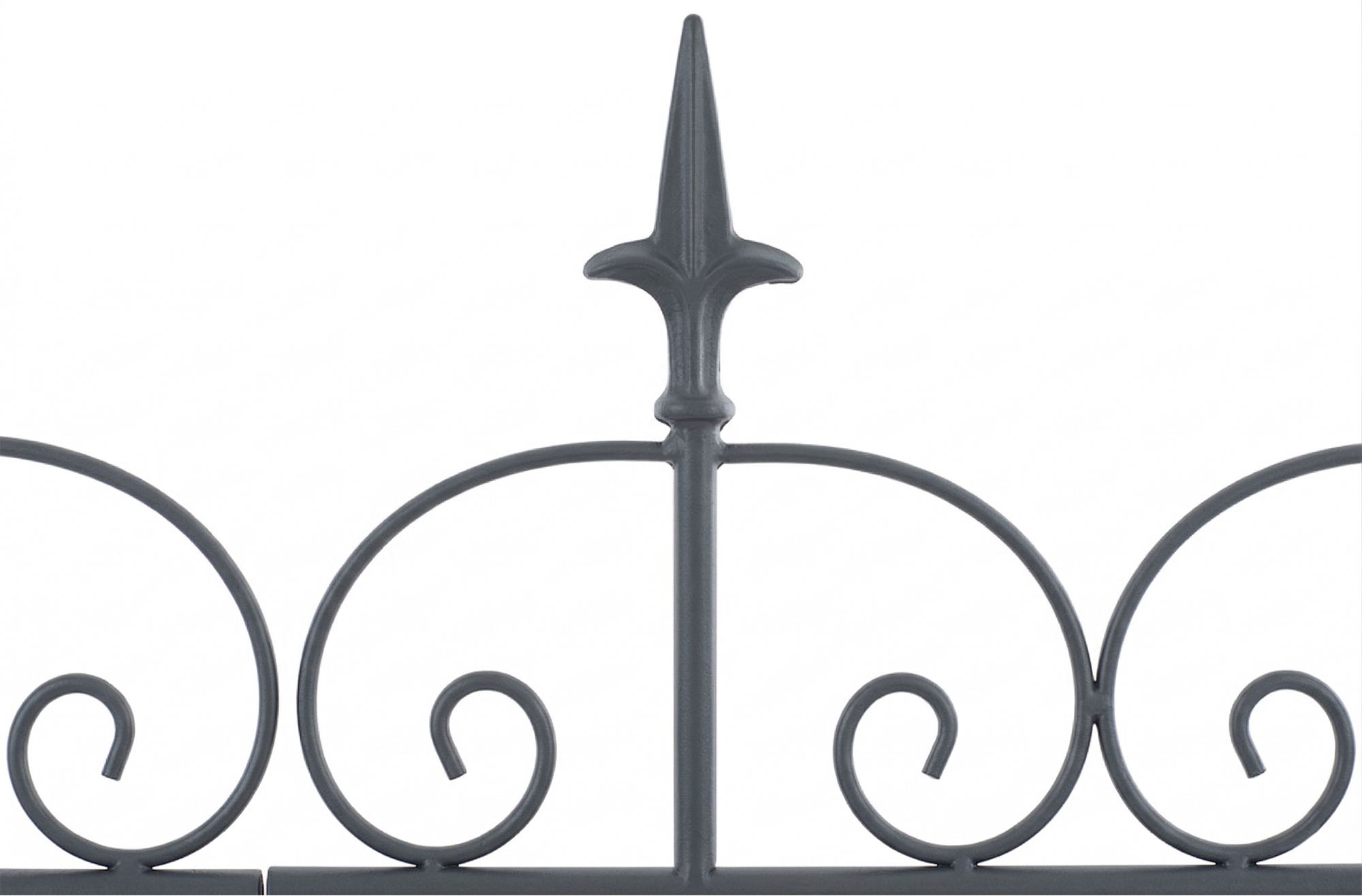 Lot de 4 barrières de jardin Mangold robuste pratique et facile à installer pour délimiter et protéger vos espaces extérieurs