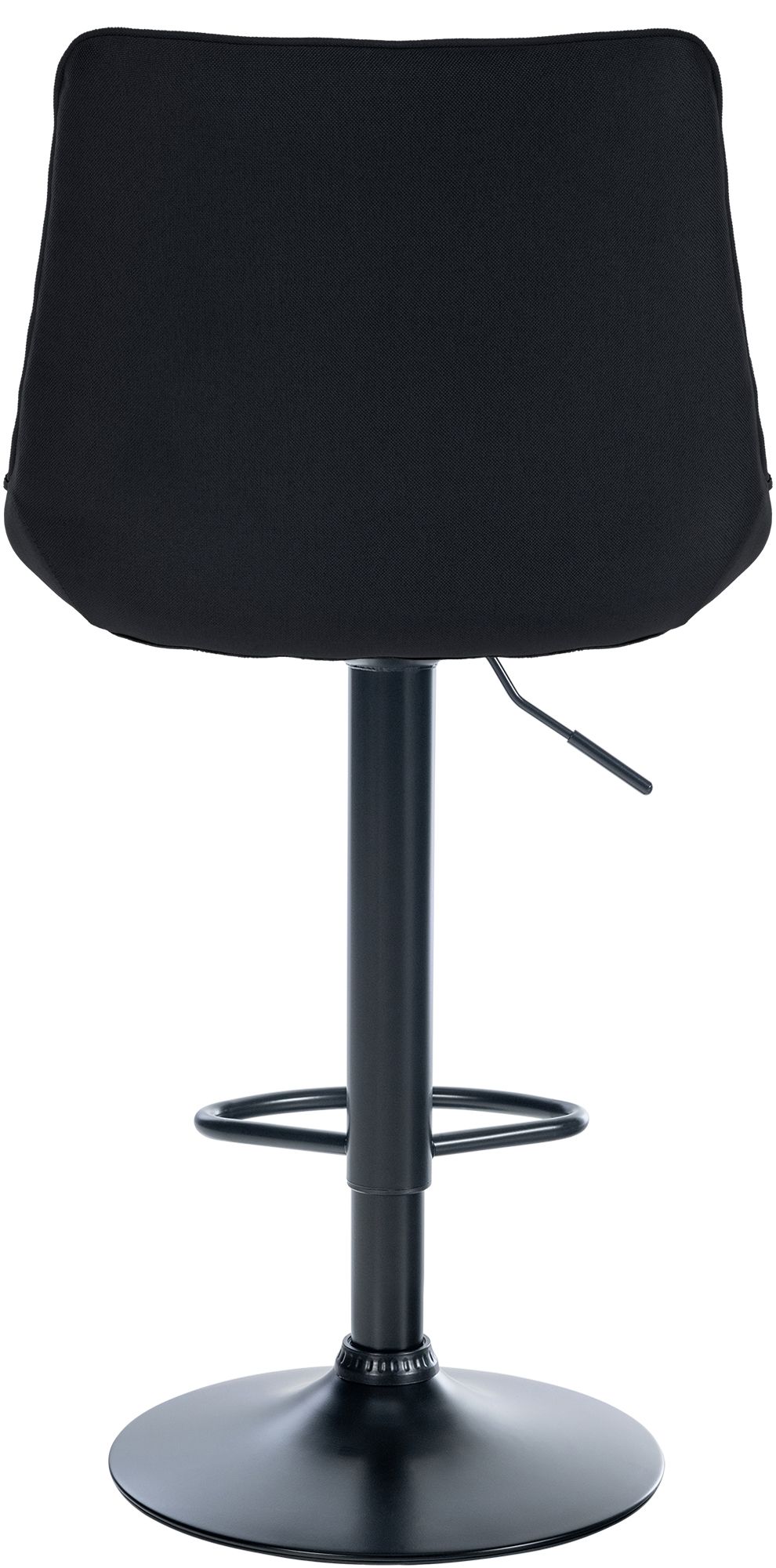 Tabouret de bar Toni en Tissu Pied trompette en Métal