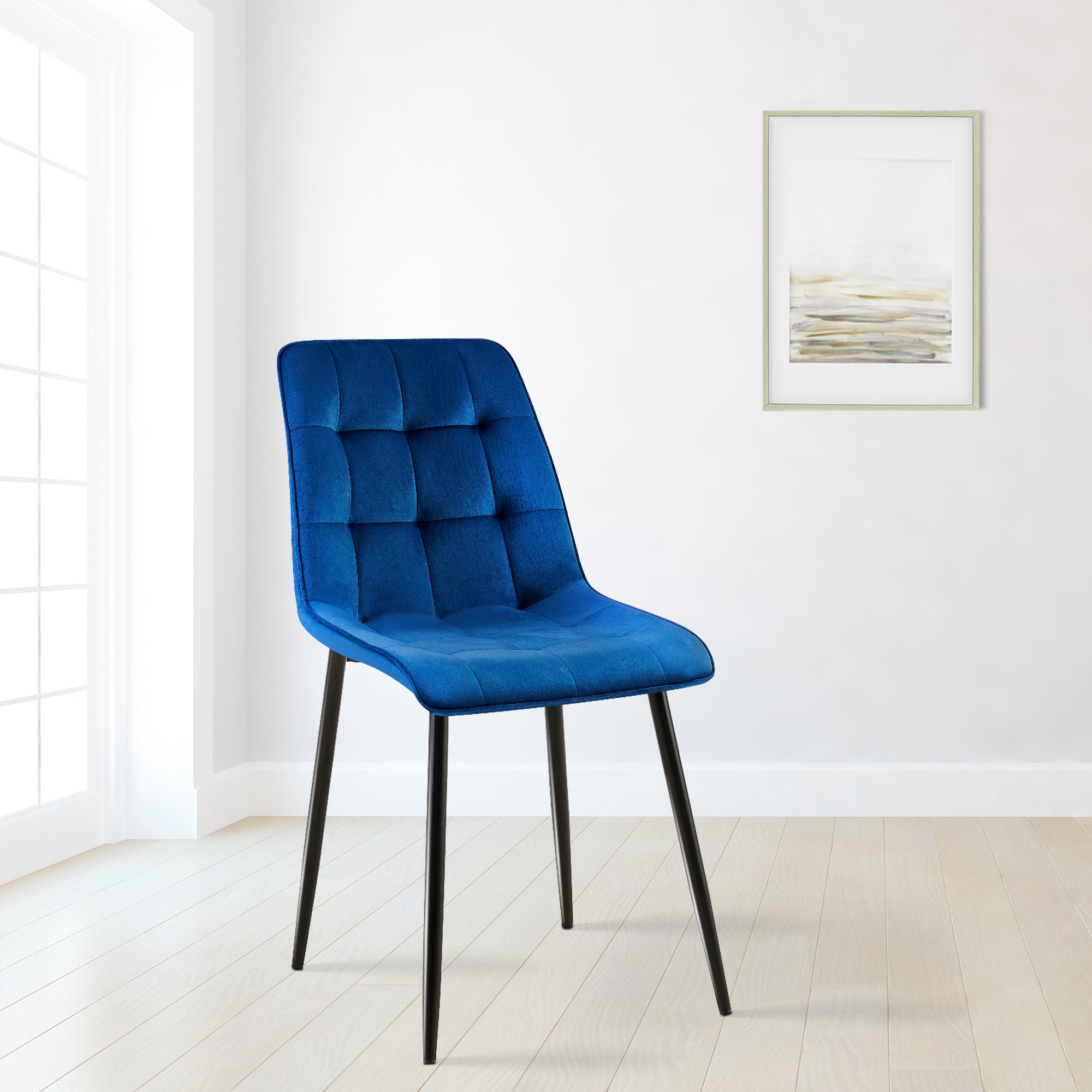 Lot de 2 chaises de salle à manger Gifford en velours