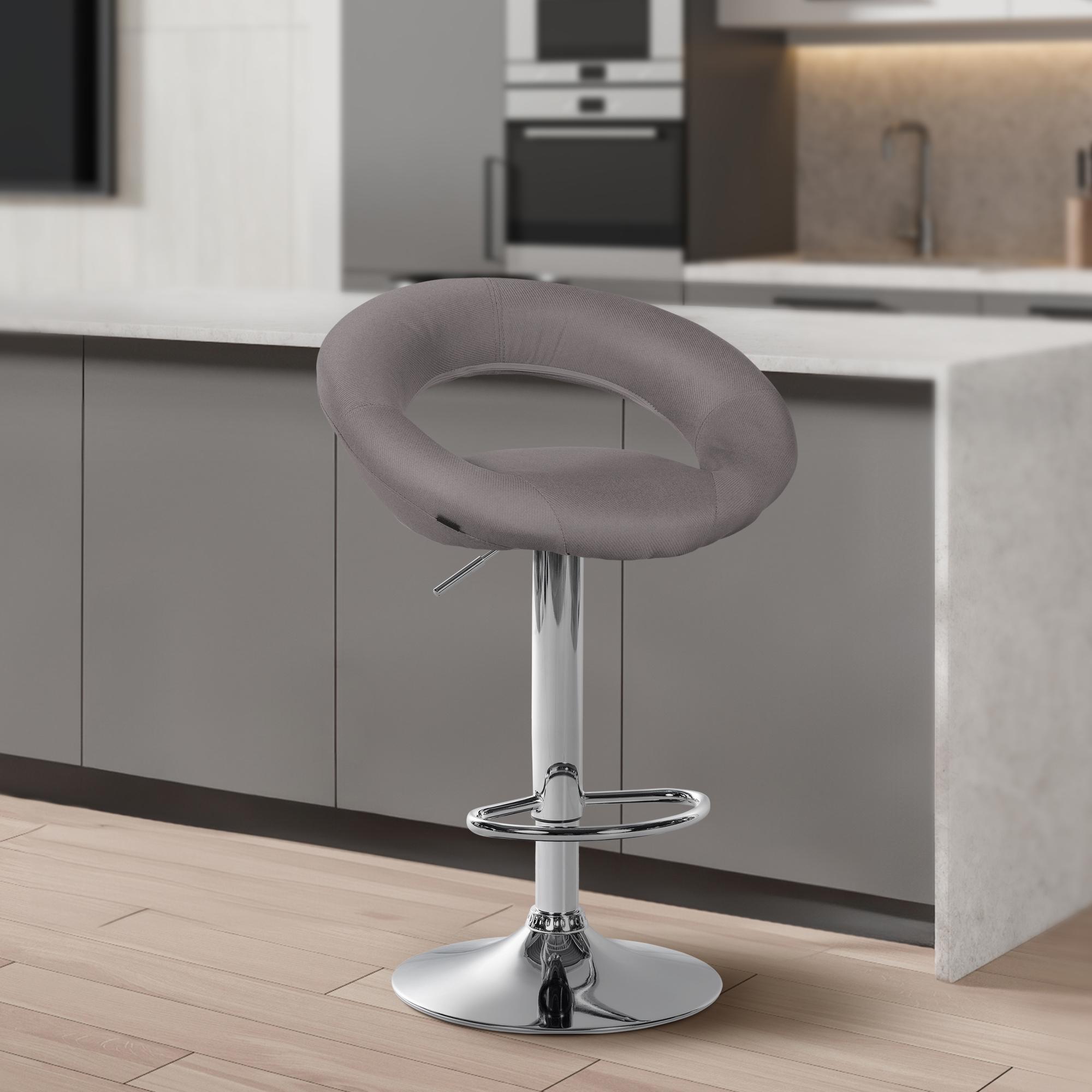 Tabouret de bar Olinda Tissu