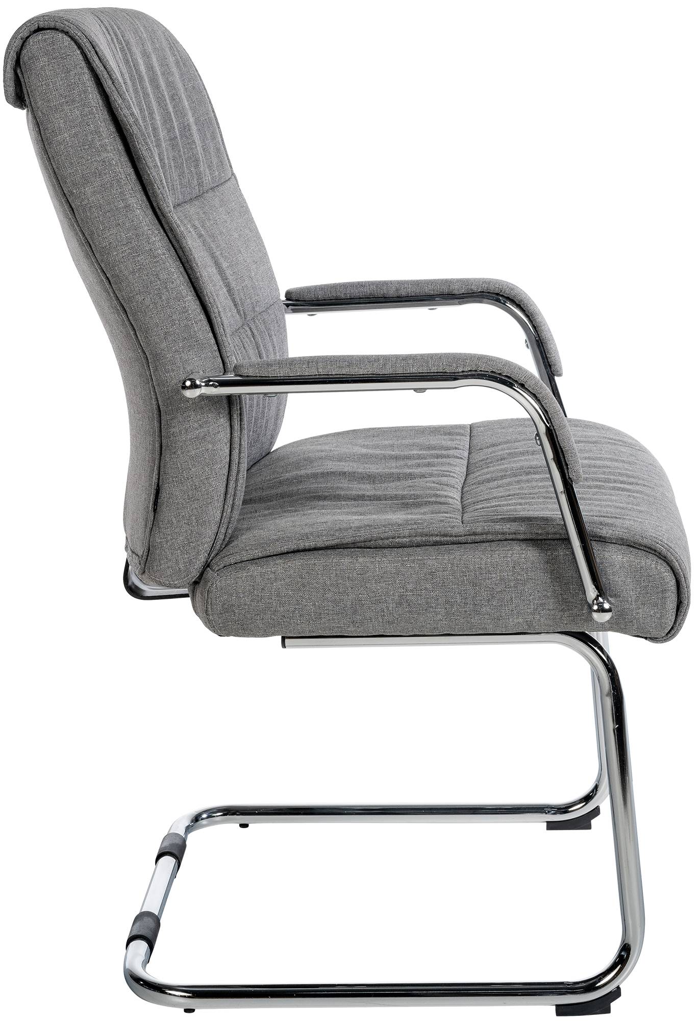 Lot de 2 chaises visiteurs Sievert tissu