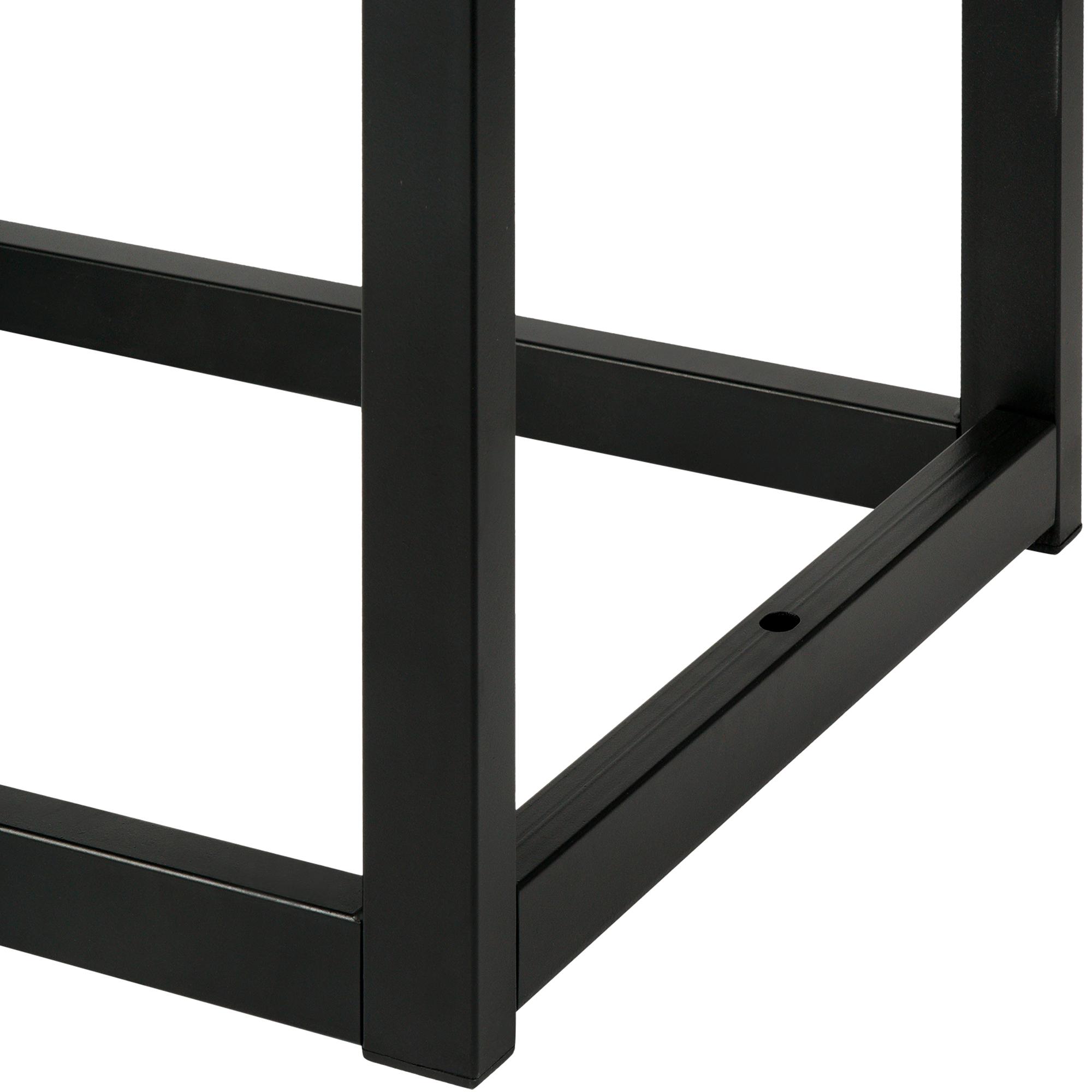 Banc Polson Velours Noir