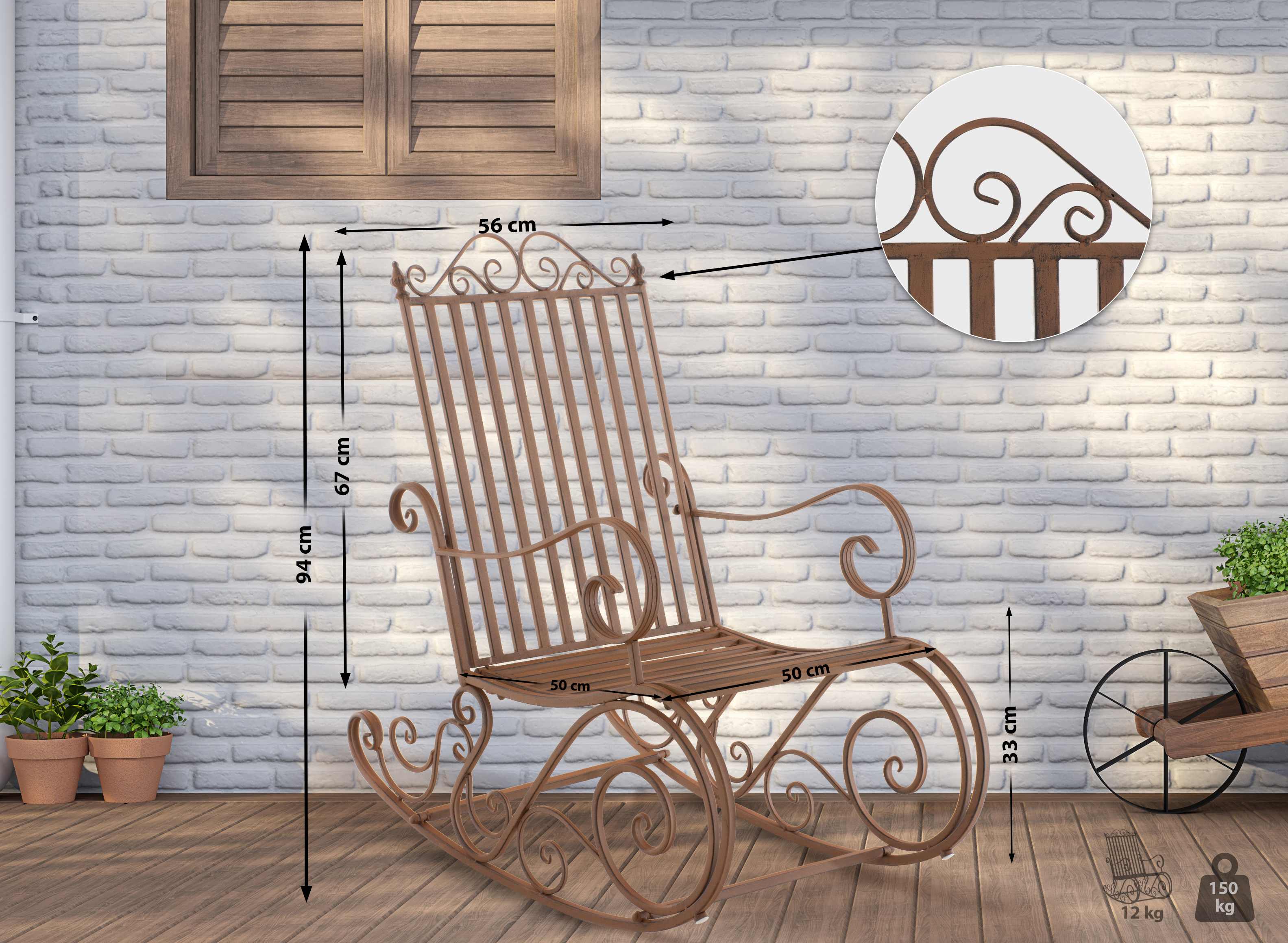 Fauteuil à bascule Smilla