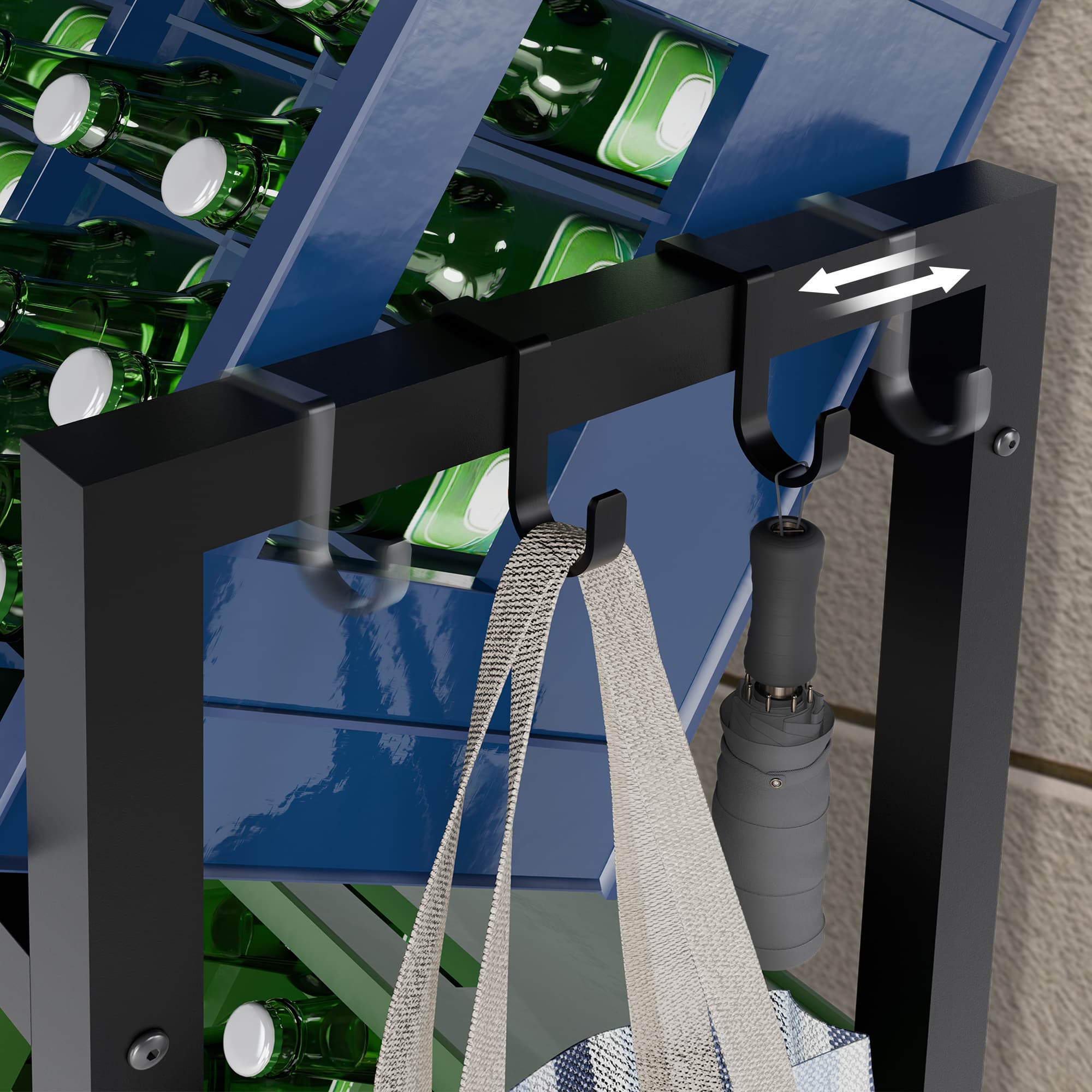 Présentoir pour 6 caisses de boissons Powell
