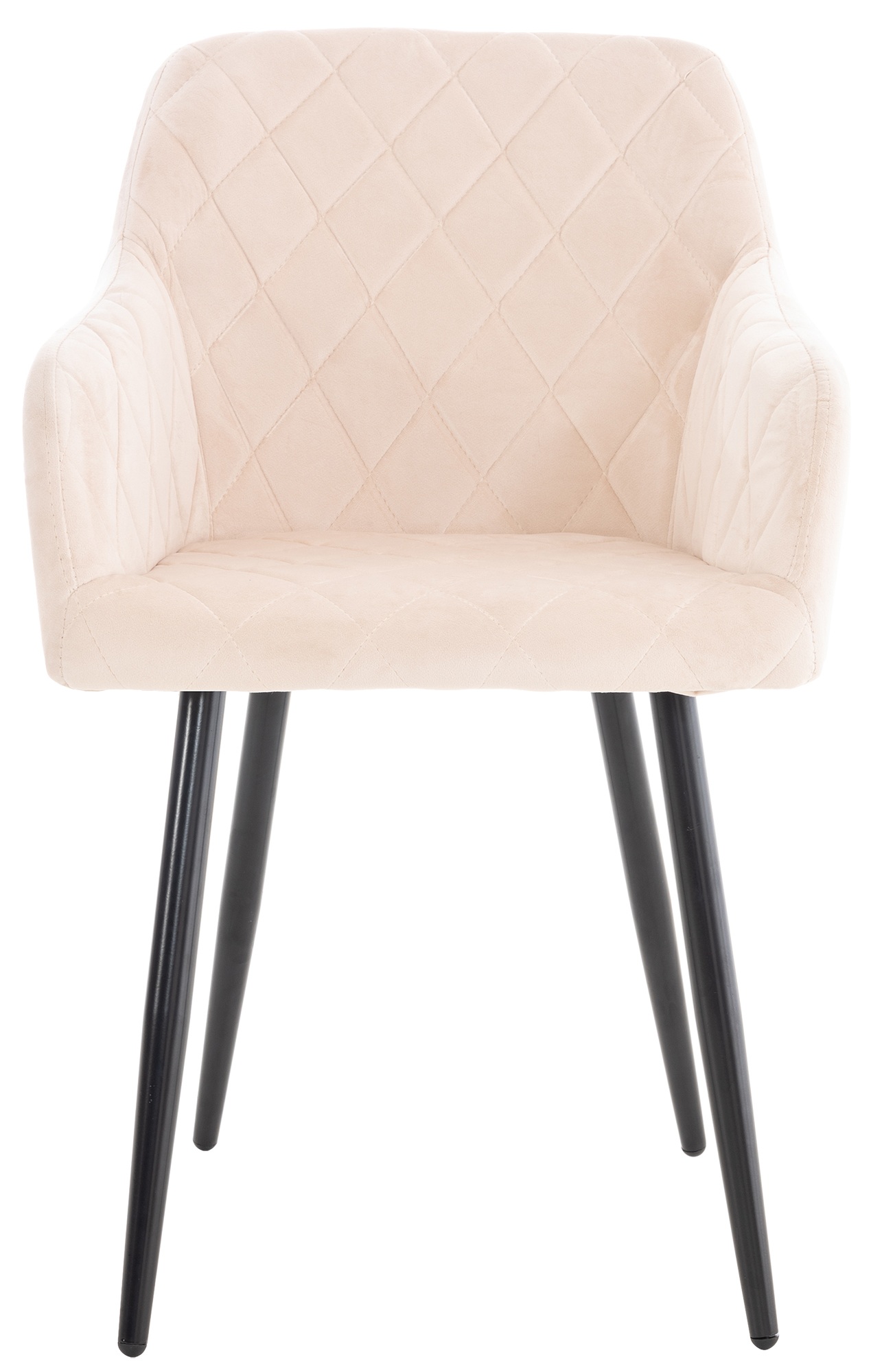 Lot de 4 chaises de salle à manger Shila avec Piètement en Métal noir