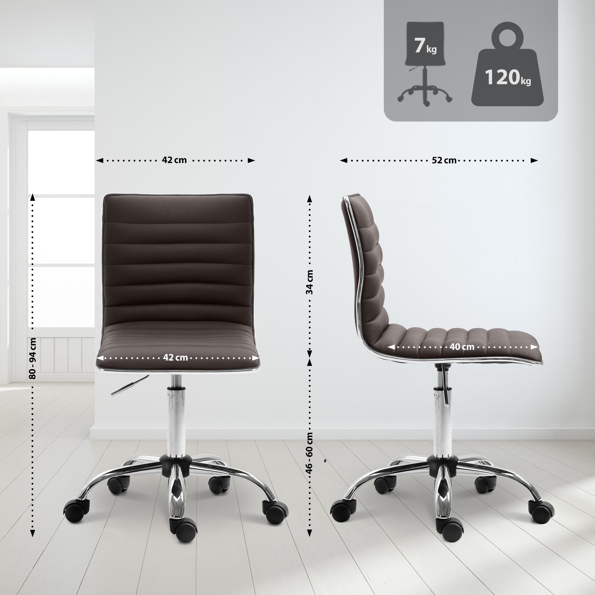 Tabouret de travail Alamosa similicuir