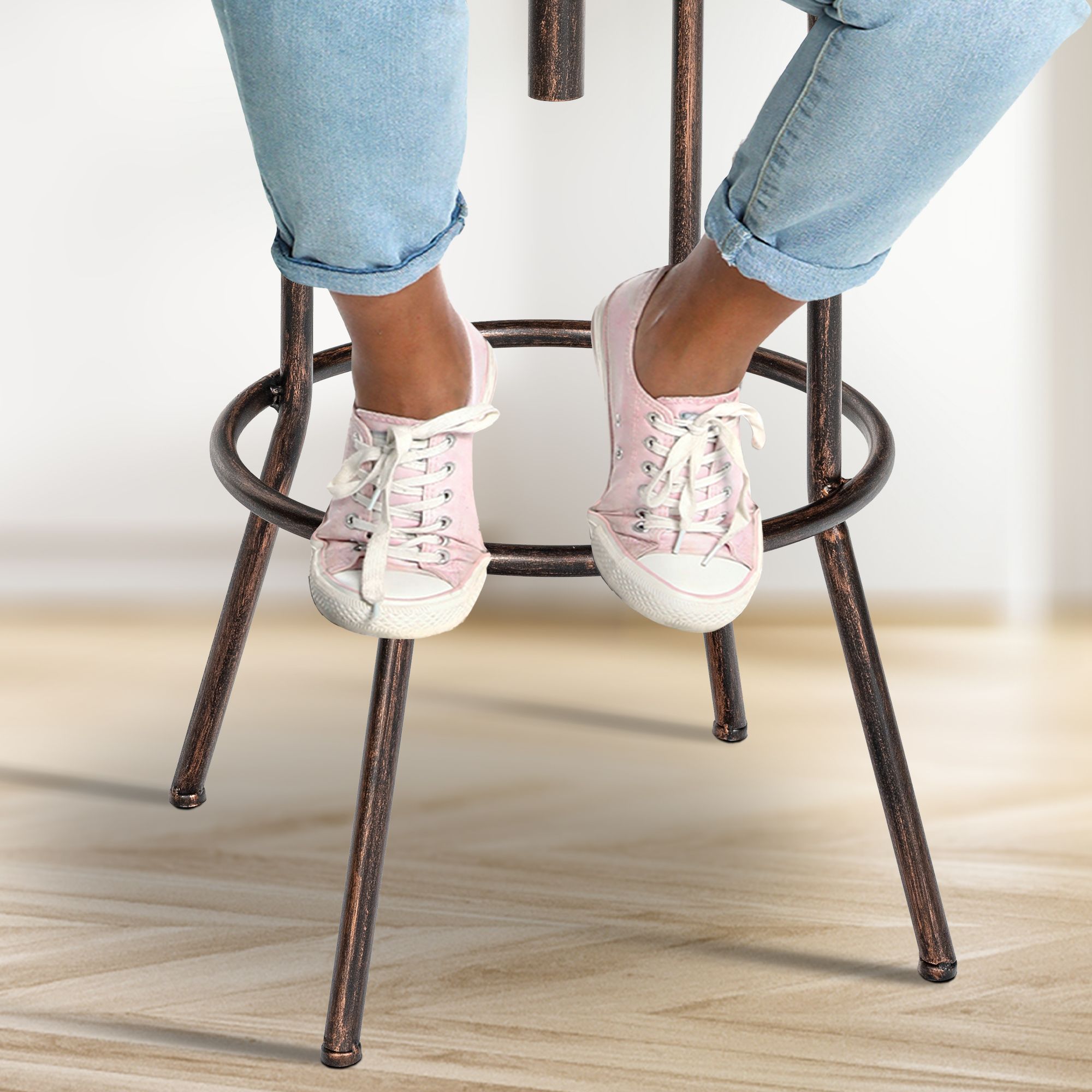 Lot de 2 tabourets de bar Pino