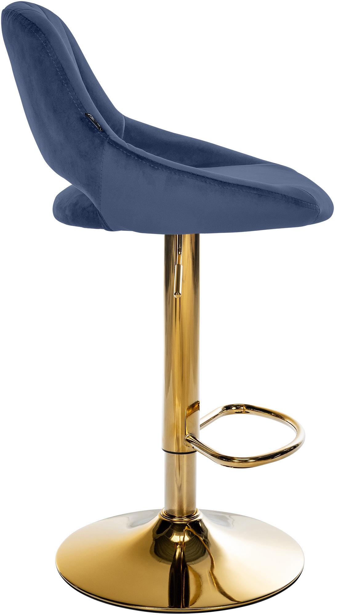 Lot de 2 tabourets de bar Milet en velours