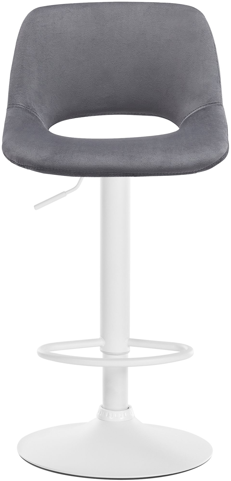 Lot de 2 tabourets de bar Camden velours