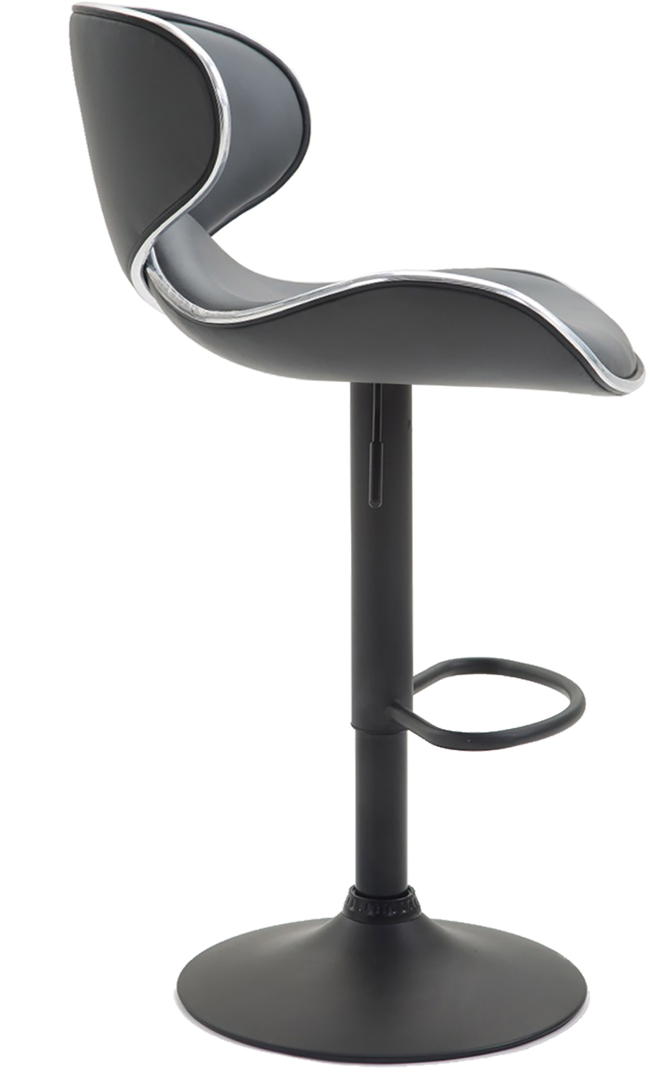 Tabouret de bar Las Vegas V2 similicuir avec pied en métal