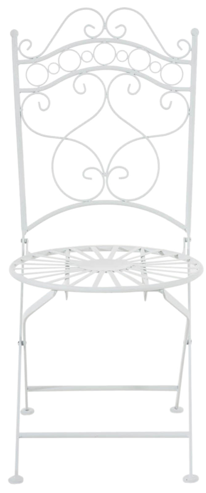 Lot de 2 Chaises de jardin pliables Indra en fer forgé