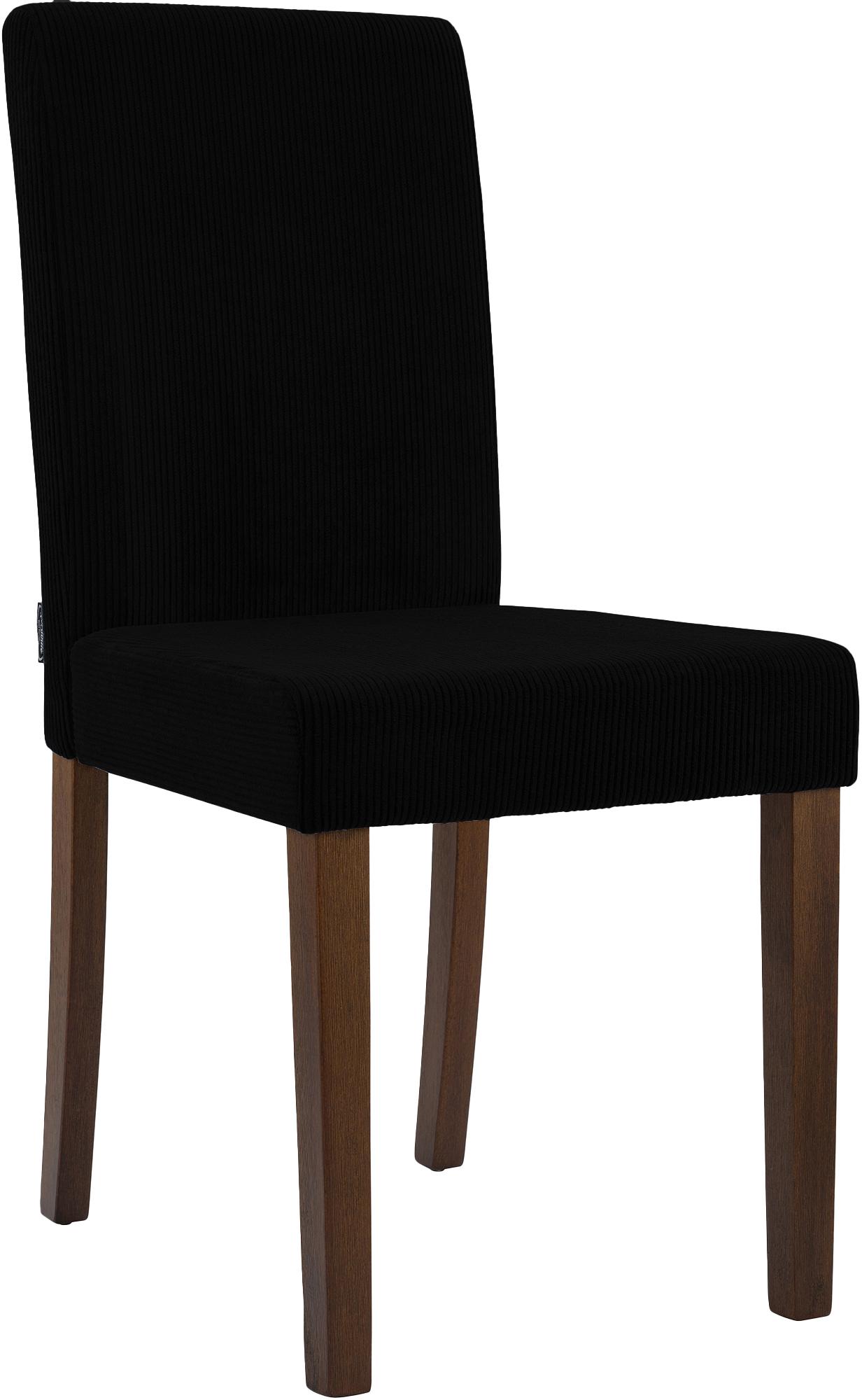 Chaise de salle à manger Ina velours côtelé