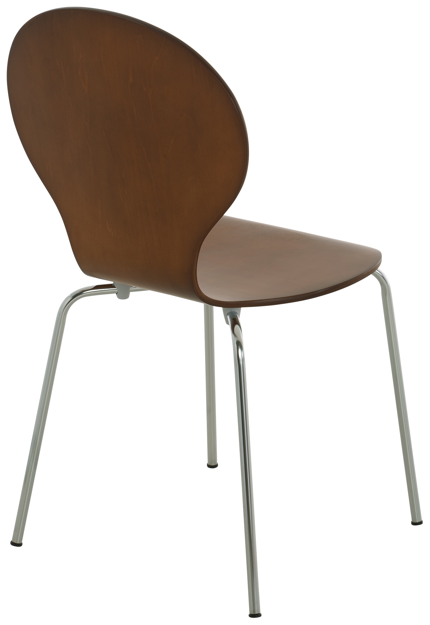 Lot de 4 chaises empilables en bois Diego
