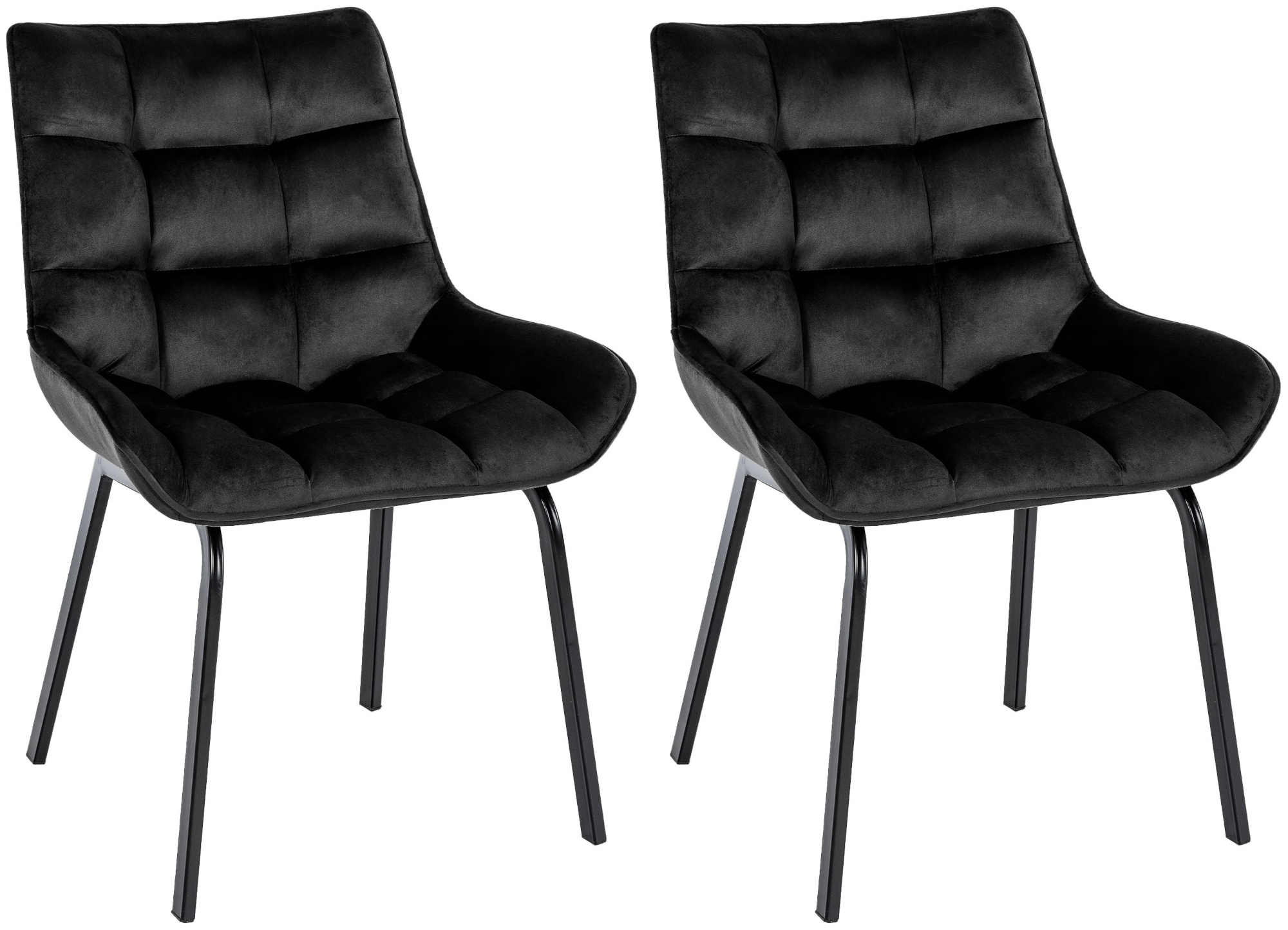 Lot de 2 chaises de salle à manger Saranda