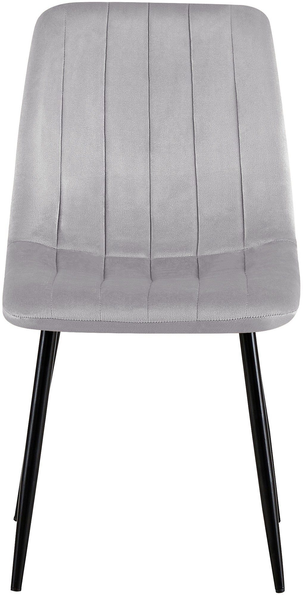 Lot de 4 Chaises de salle à manger Dijon avec Piètement en métal noir