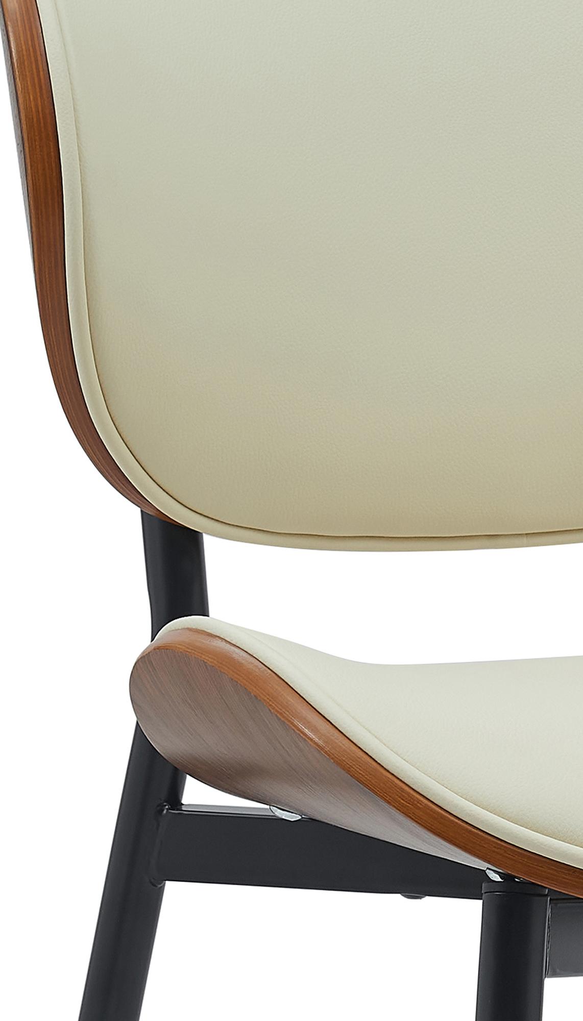 Chaise Enid habillée de similicuir ou de tissu