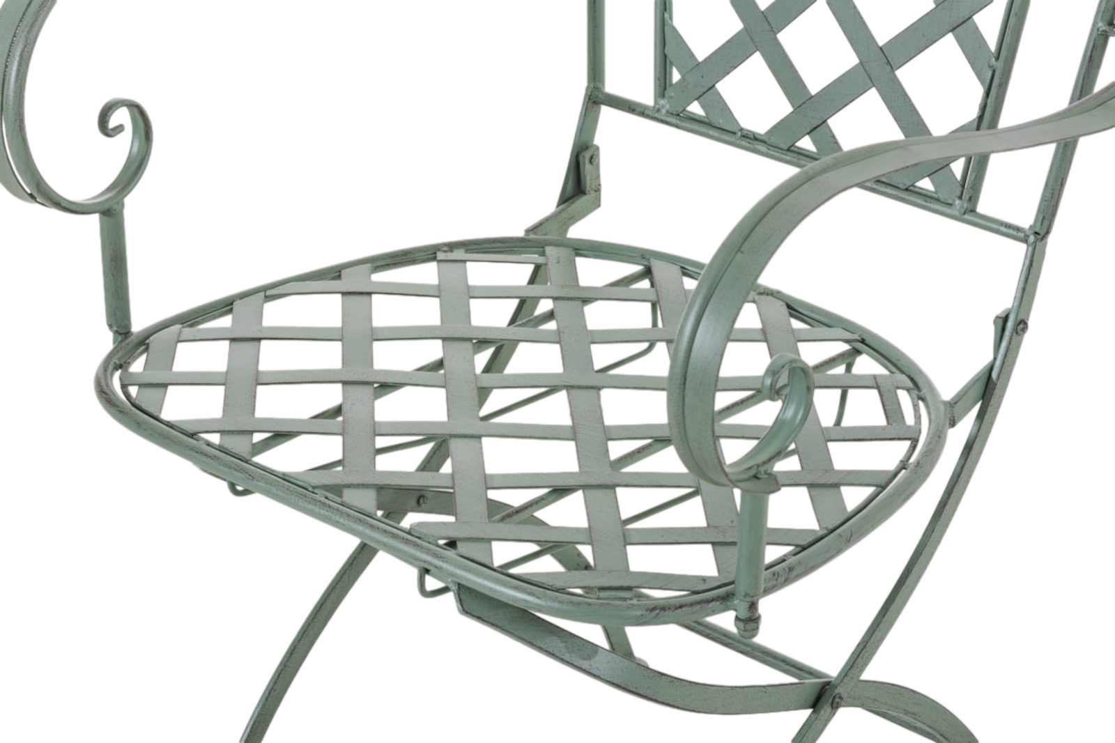 Lot de 2 chaises de jardin pliables Adara en fer