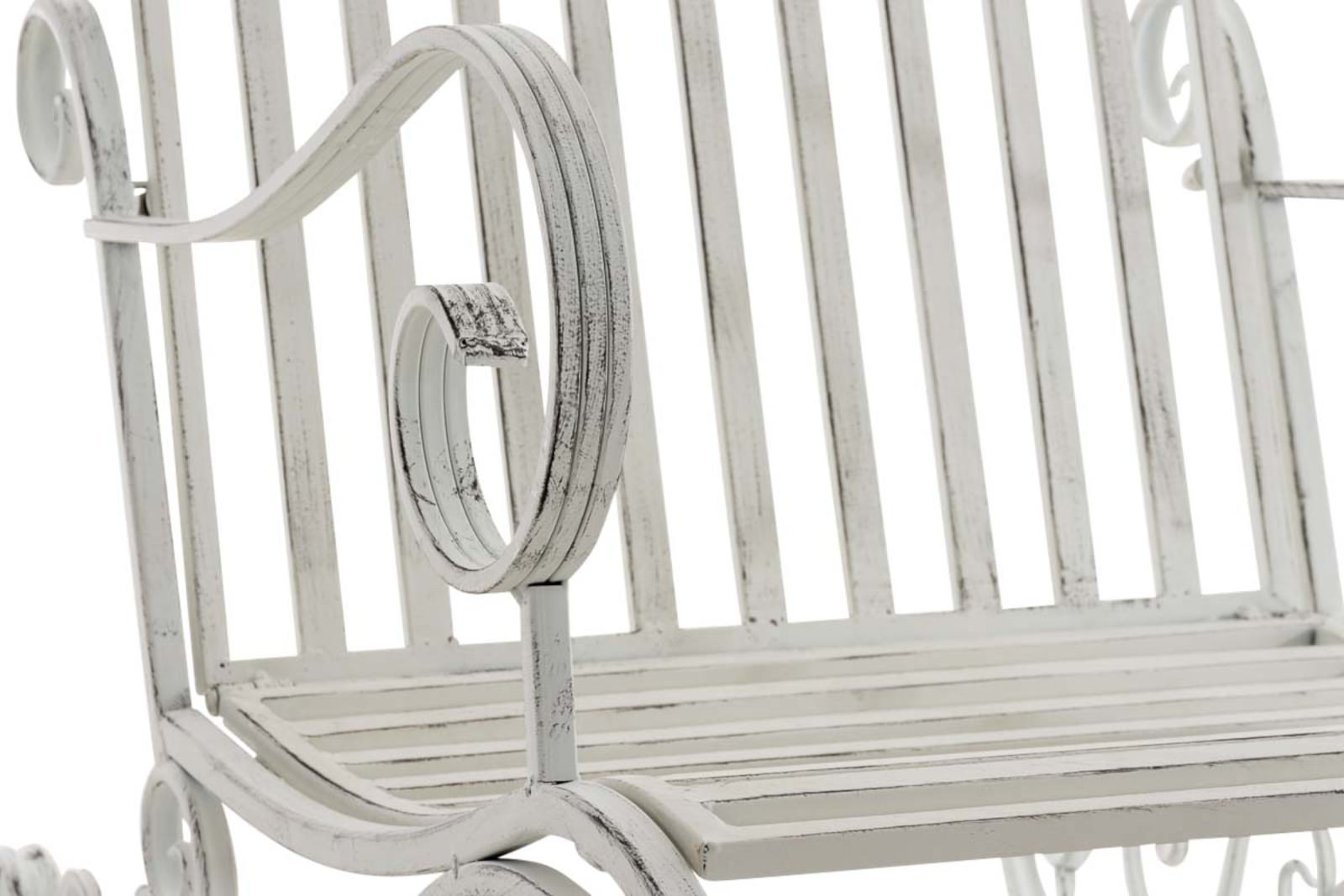 Lot de 2 Fauteuils à bascule d'extérieur Smilla en fer forgé