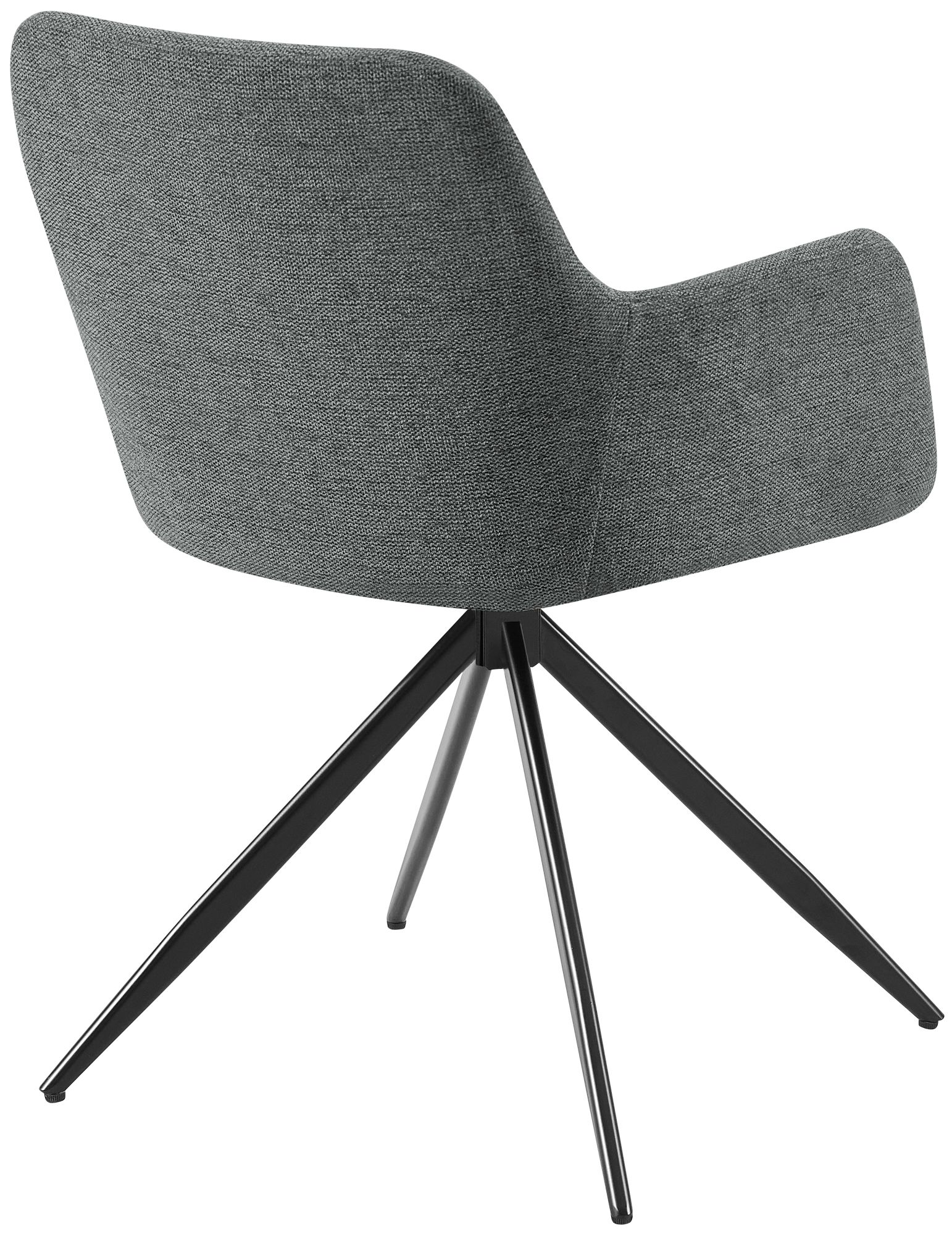 Lot de 2 chaises de salle a manger Olema en tissu