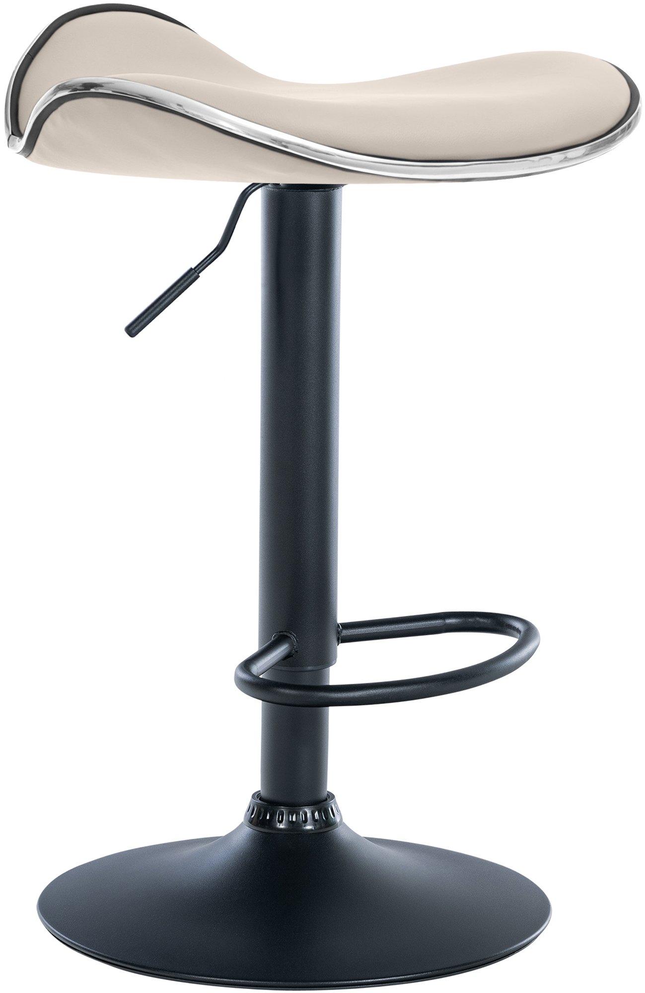 Tabouret de bar Shanghai similicuir avec pied en métal